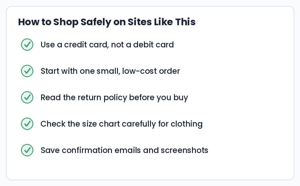 how to shop safely checklist for online stores
