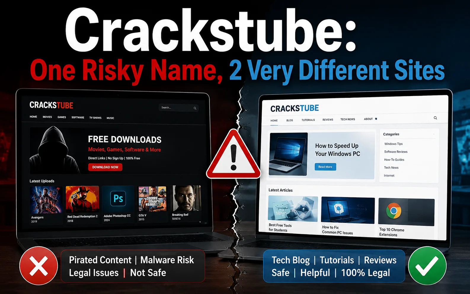 Crackstube: One Risky Name, 2 Very Different Sites