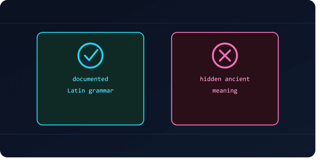Split panel graphic comparing verified claims marked with a checkmark against unverified claims marked with a cross