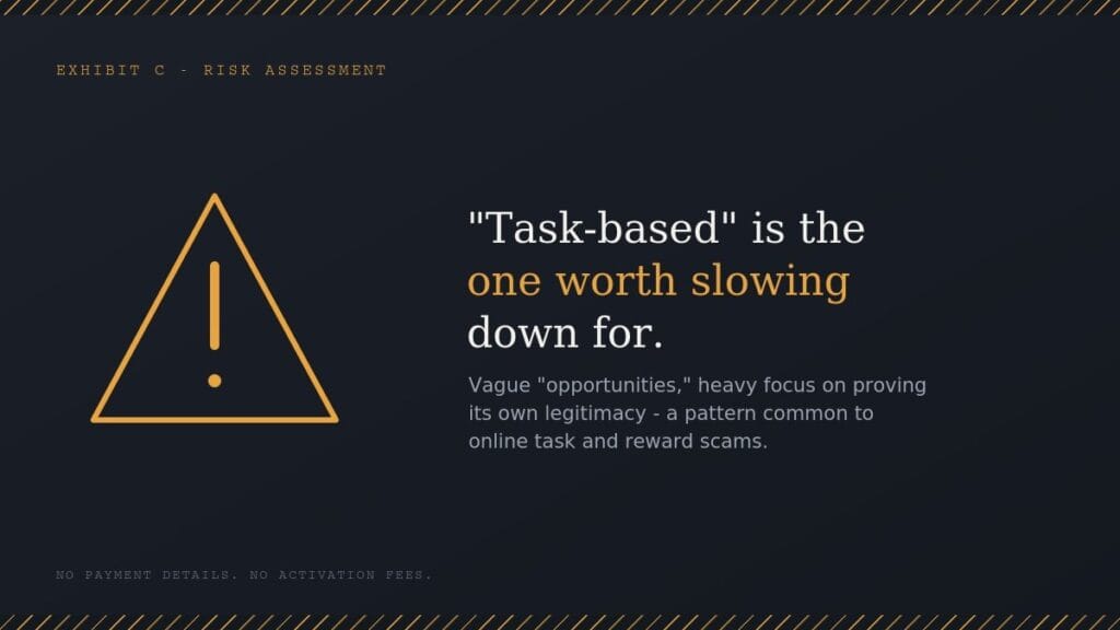 Voozon task-based platform scam warning