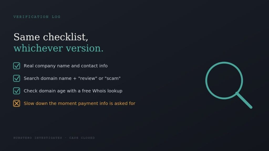 how to verify Voozon platform safety checklist